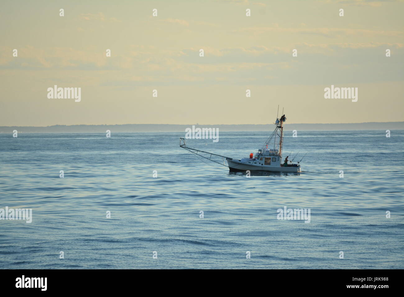 Eine Whale Watching Boot in Massachusetts Bay aus Provincetown auf Cape Cod Stockfoto