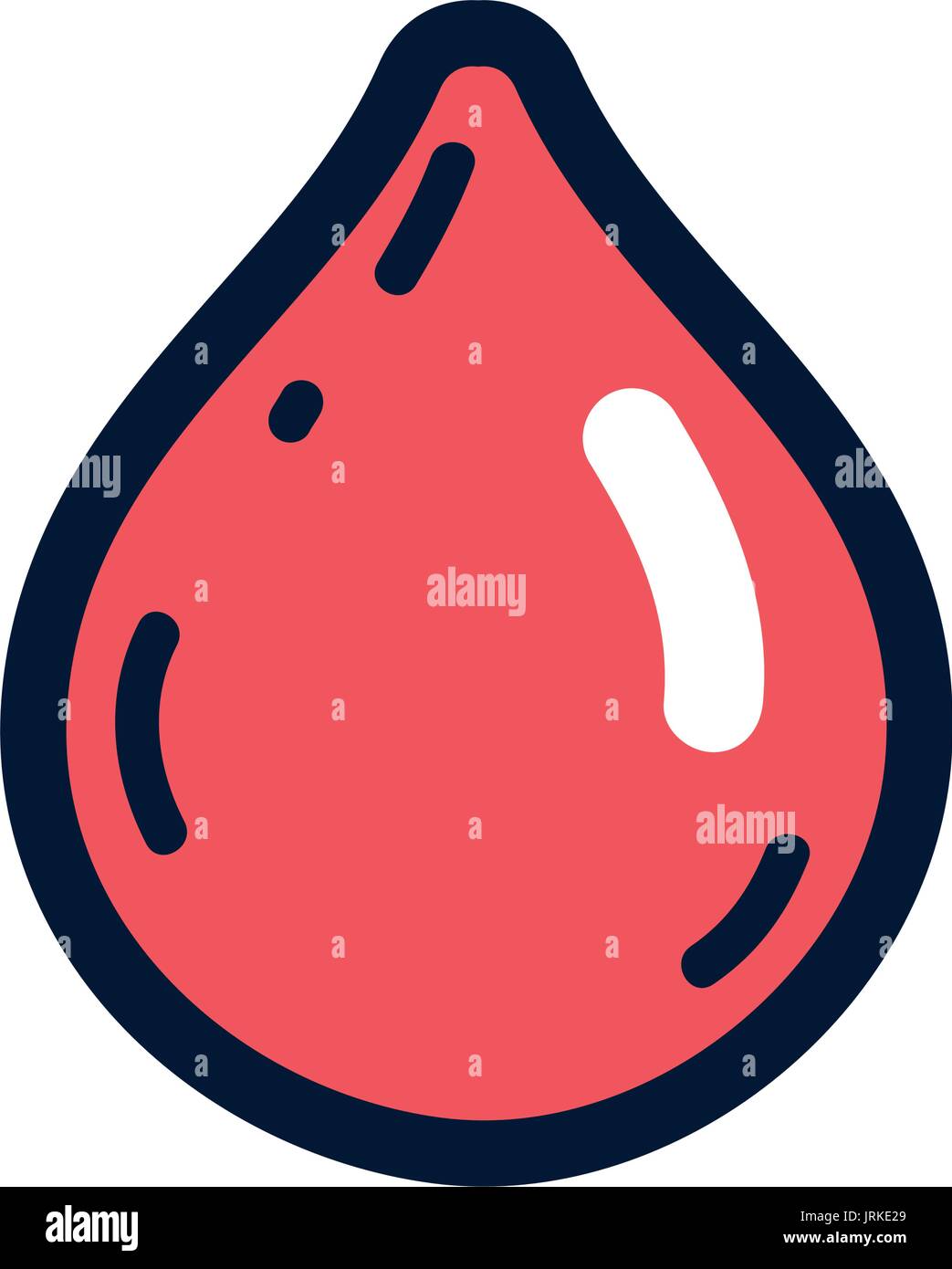 Blutstropfen, medizinische Spende symbol Stock Vektor