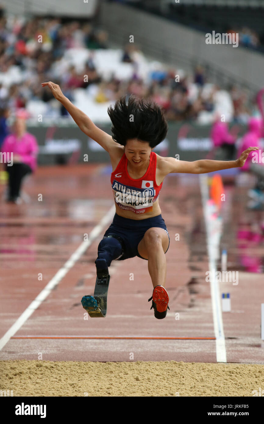 Sayaka MURAKAMI Japans in der Frauen Weitsprung T42 Finale bei den Para-Weltmeisterschaften in London 2017 Stockfoto