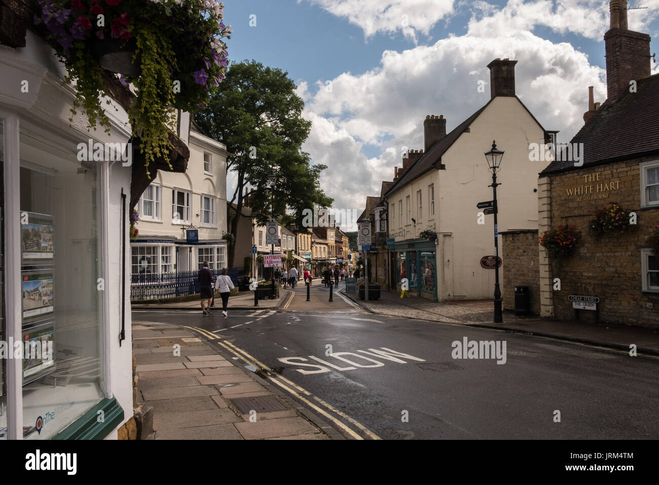 Sherborne ist eine Gemeinde in der North West Dorset, in South West England. Es liegt am Rande des Blackmore Vale gelegen Stockfoto
