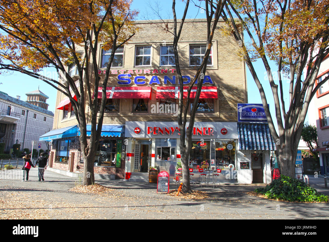 Ein amerikanisches Restaurant in Yokohama, Japan Stockfoto