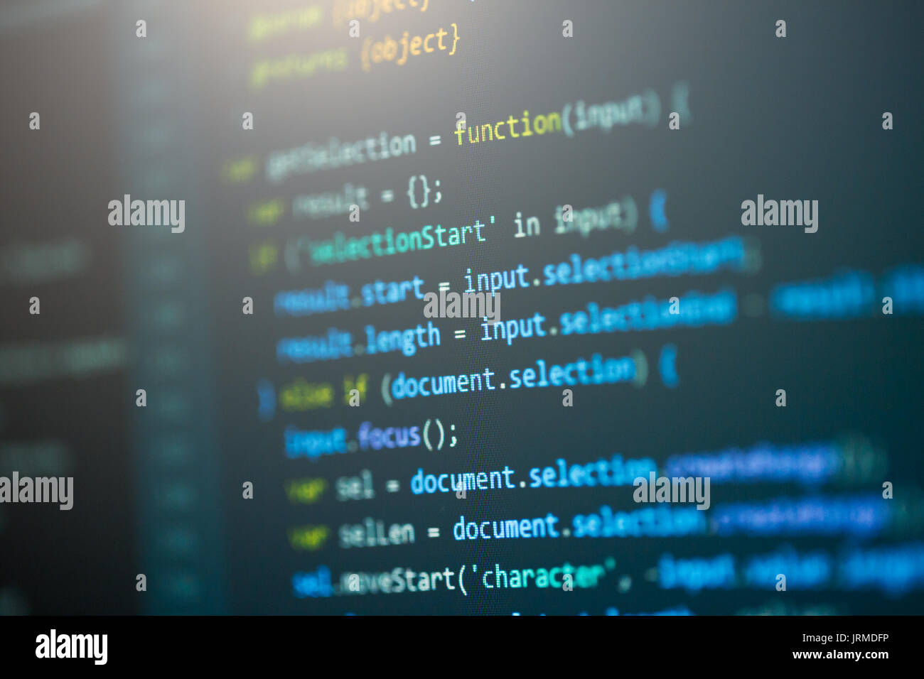 Software Computer Programmier-code Stockfoto