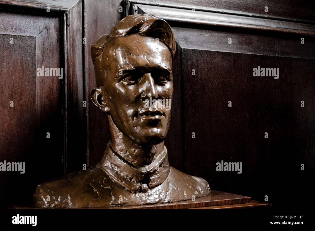 Oxford, Jesus College: Büste von T.E.Lawrence h Lawrence von Arbaia Stockfoto