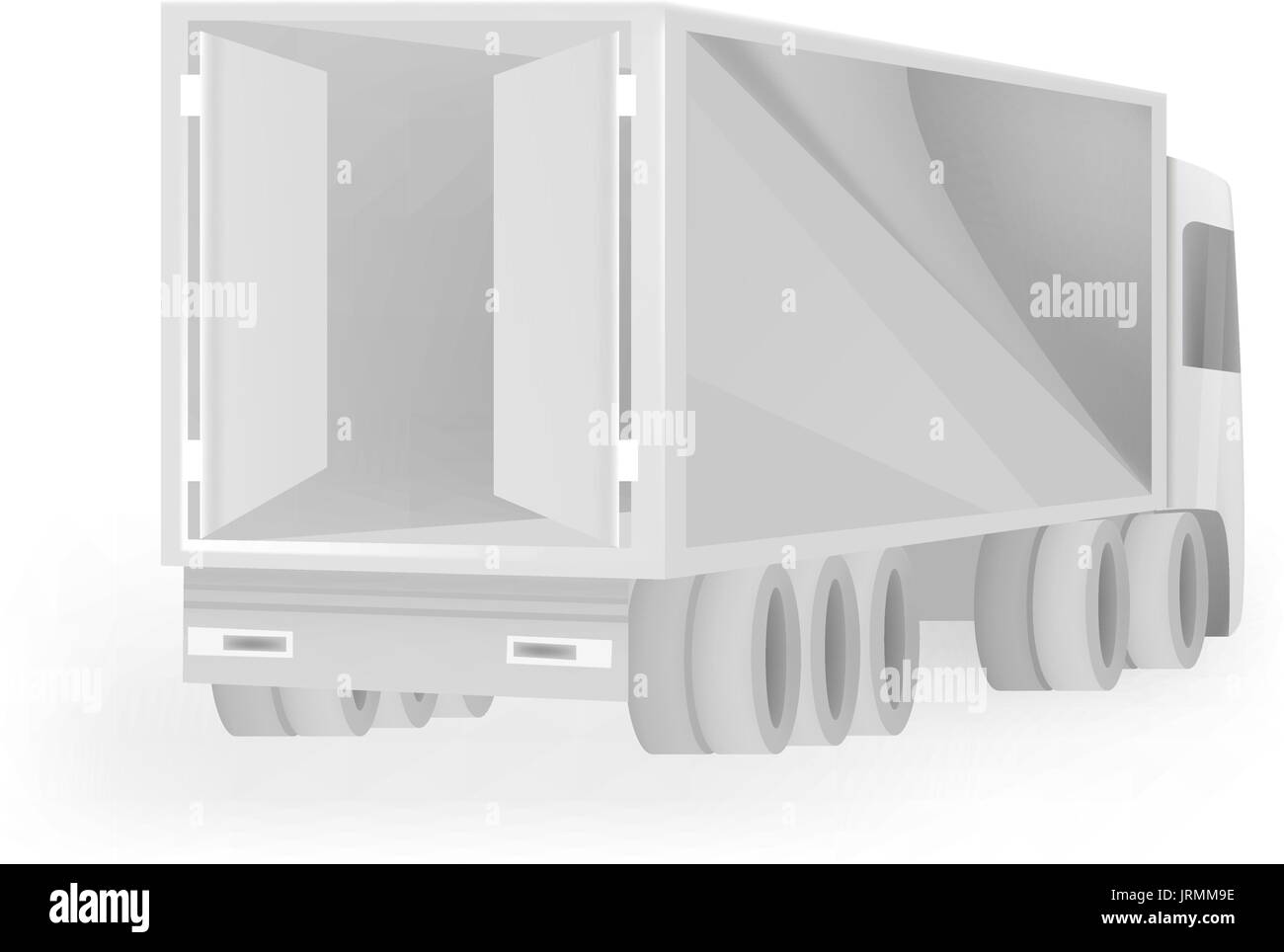 Design Vorlagen für den Transport. Mockup des Van. Branding für Werbung und Corporate Identity. Vector Illustration. Stock Vektor