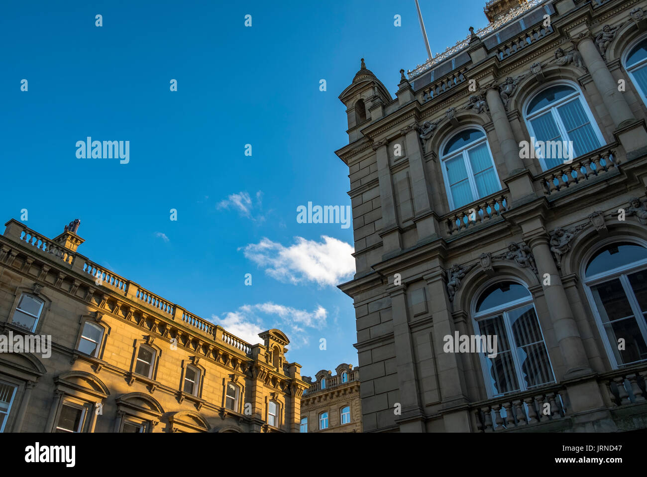 Die wunderschöne Stadt Halifax, West Yorkshire, der Heimat der Piece Hall, Dean Clough Mills und Eureka Lernerfahrung. Stockfoto