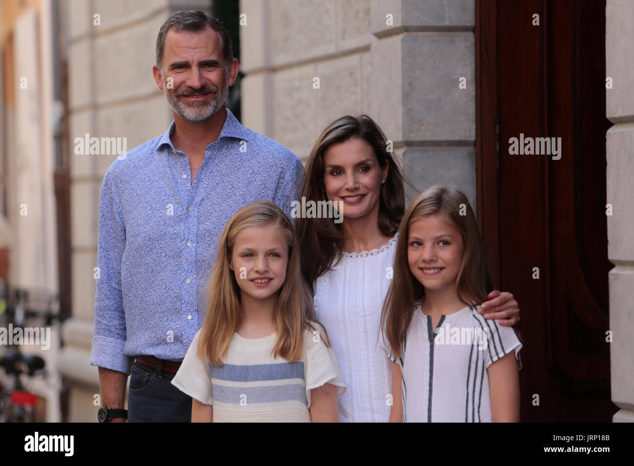 Soller, Balearen, Spanien. 6. August 2017. Spaniens Royals König Felipe