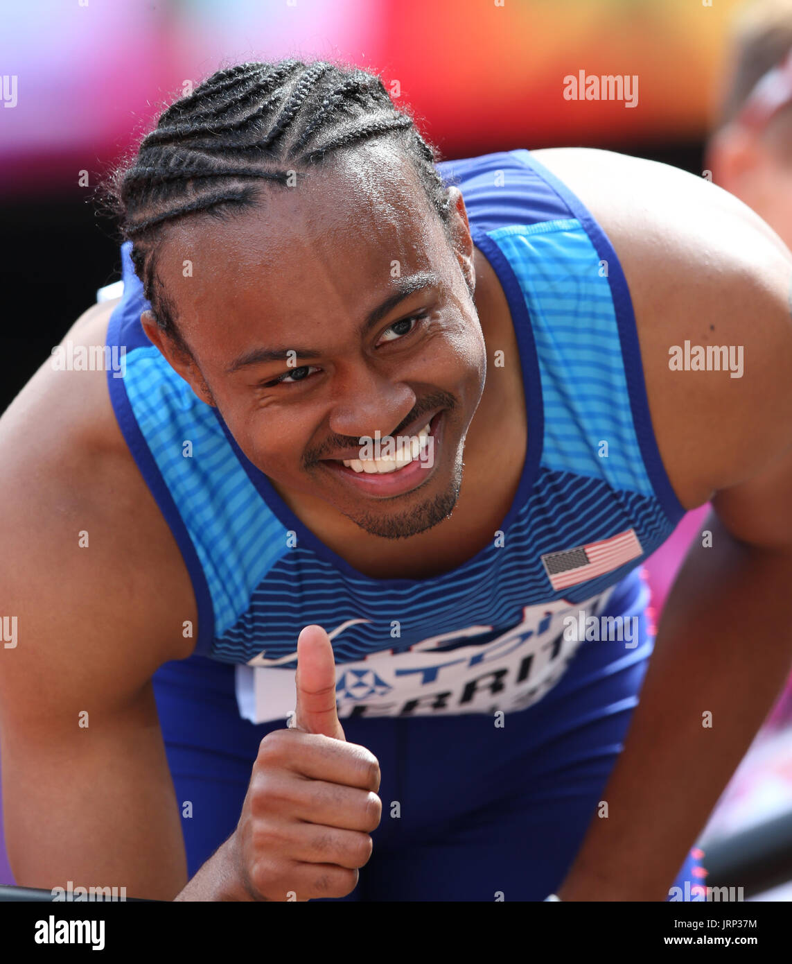 Aries Merritt 110 Meter Hürden Welt Leichtathletik Weltmeisterschaften 2017 London Stam, London, England-6. August 2017-Credit: Allstar Bild Bibliothek/Alamy Live-Nachrichten Stockfoto