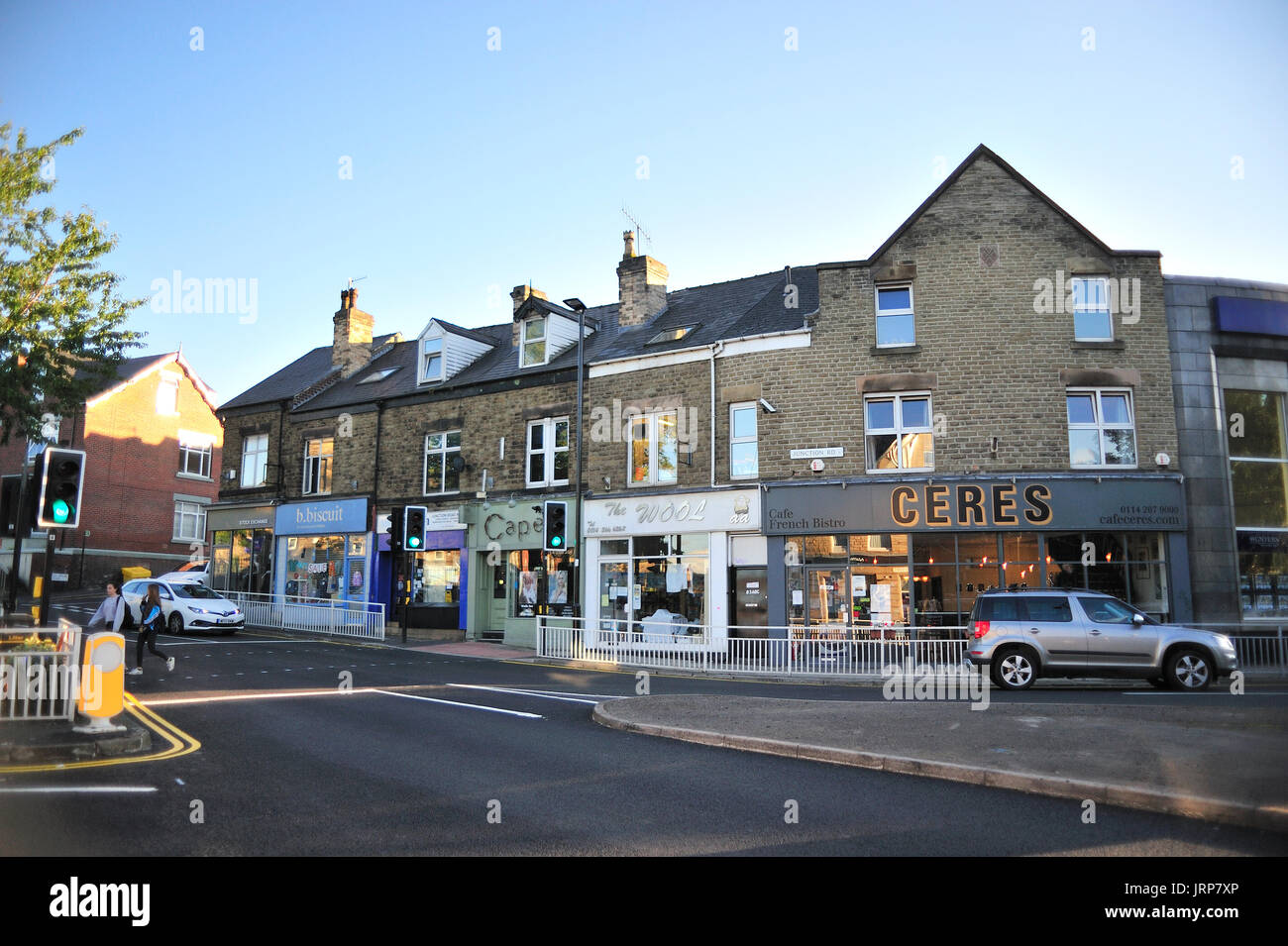 Junction Road Sharrow Vale Road Ecclesall Sheffield South Yorkshire Stockfoto