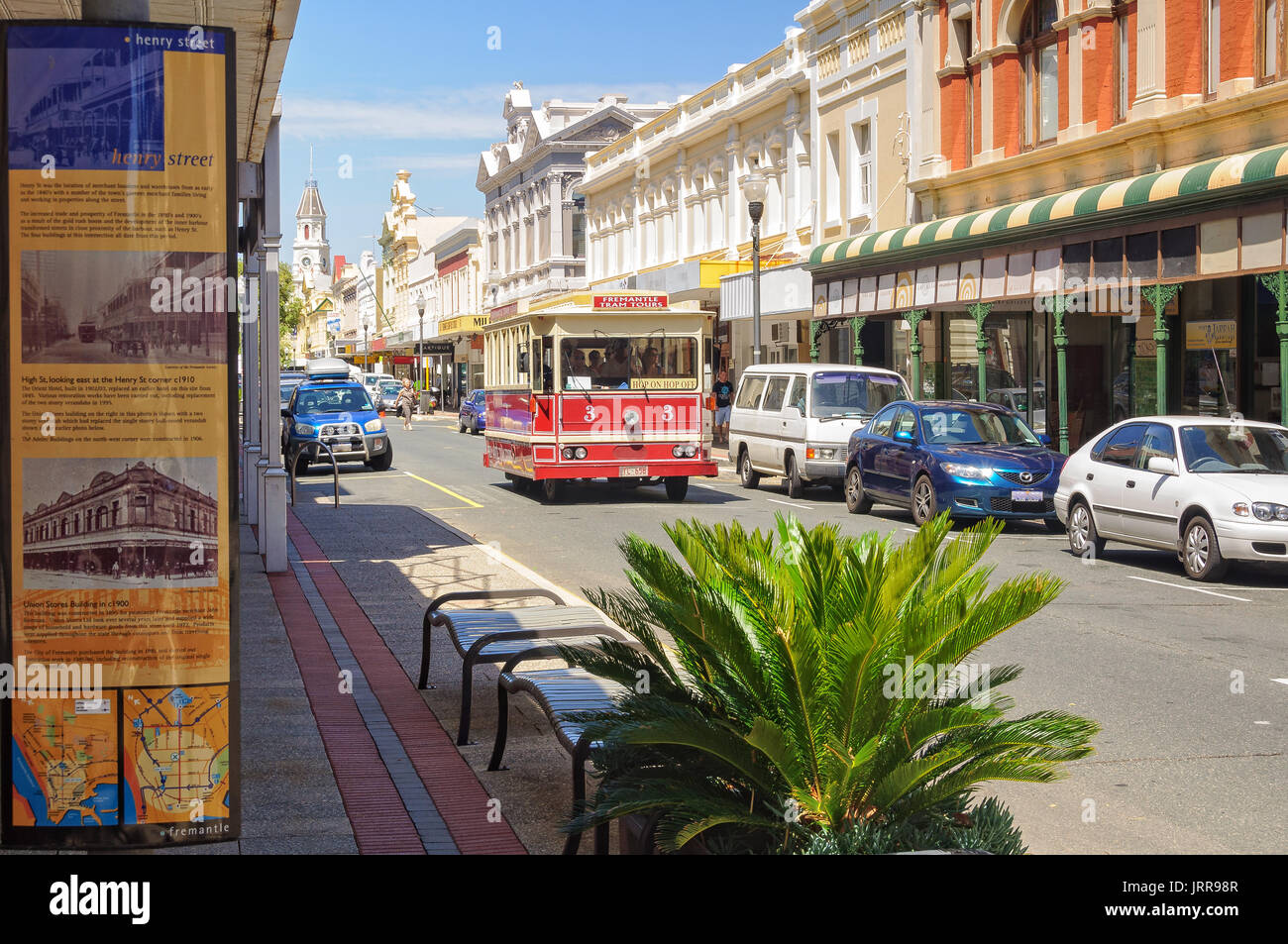 Henry Street war in den 1830er Jahren entwickelt, in der frühen Phase der Swan River Colony - Fremantle, WA, Australien Stockfoto