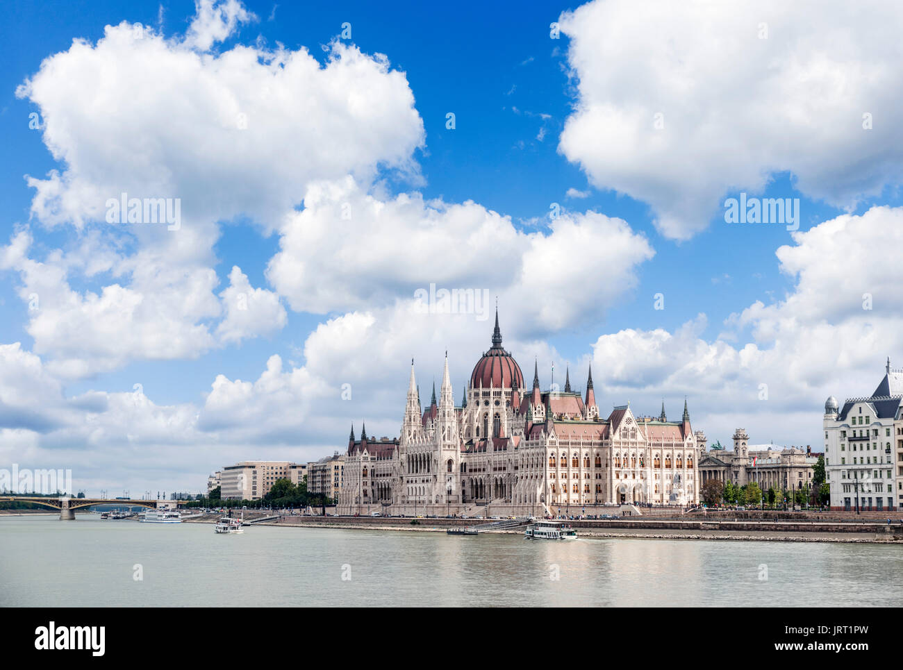 Ungarischen Parlamentsgebäude, Budapest, Ungarn Stockfoto