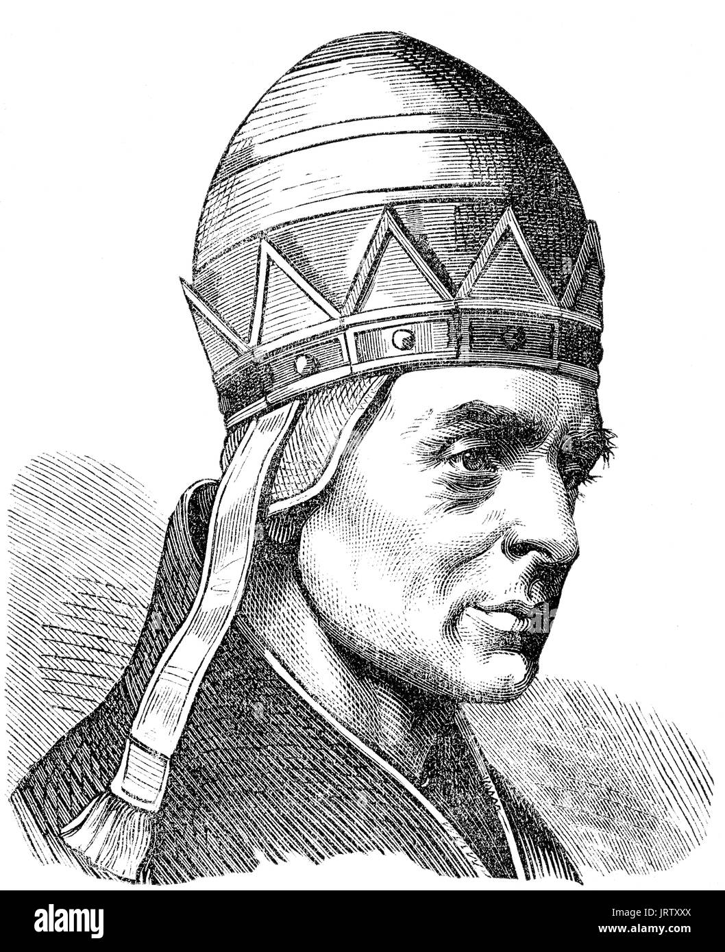 Papst Innozenz VIII., 1432 - 25 Juli 1492: Geboren: Giovanni Battista Cybo oder Cibo, war Papst 1484 bis zu seinem Tod Stockfoto