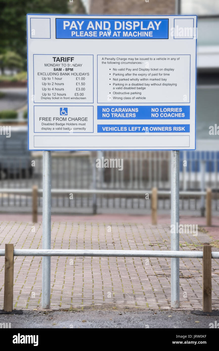 Zahlen und Anzeige bitte an Maschine bezahlen Stockfoto