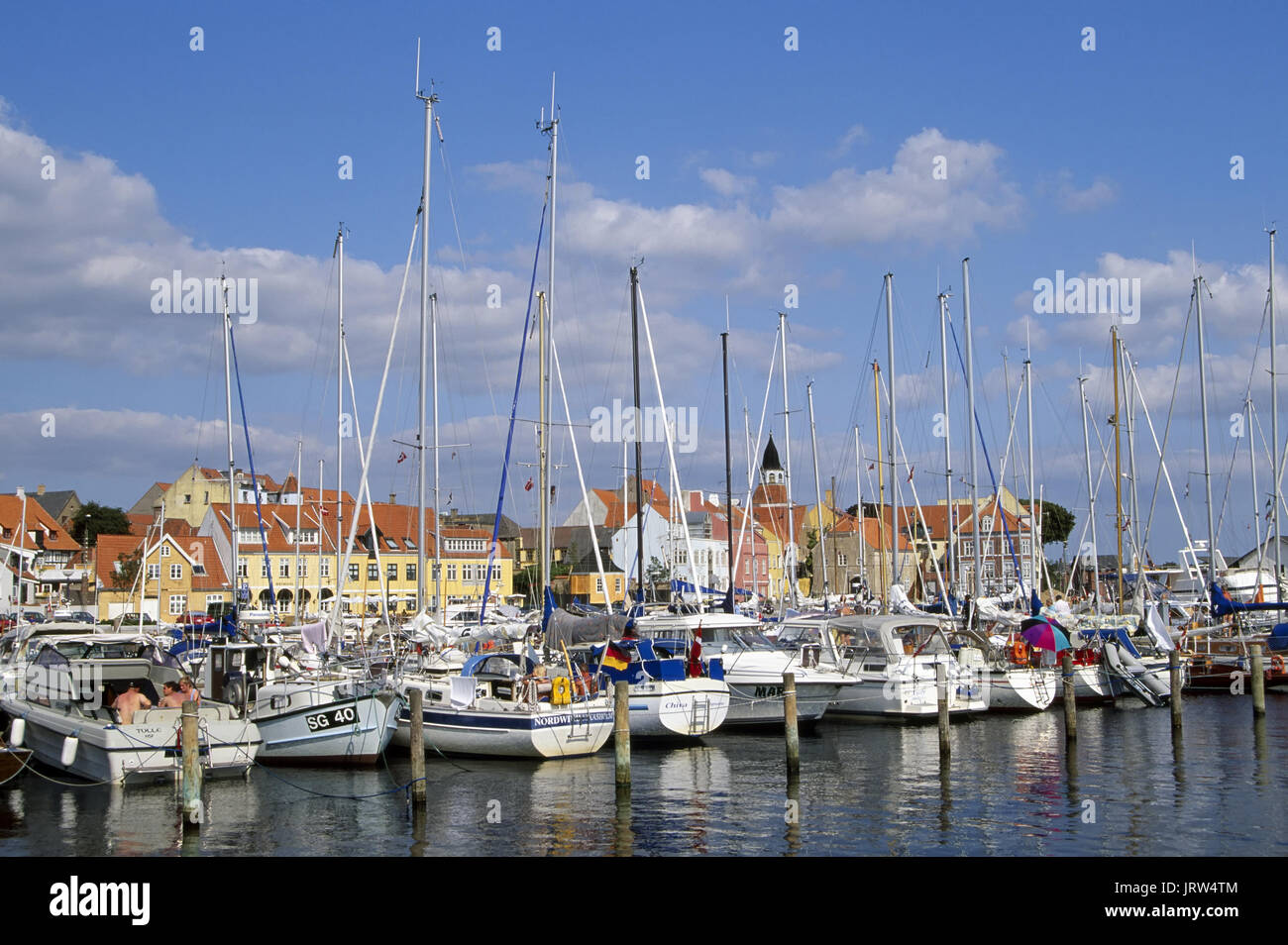Segeln Boote bei Blumberg marina, Fünen, Dänemark, Skandinavien, Europa Stockfoto