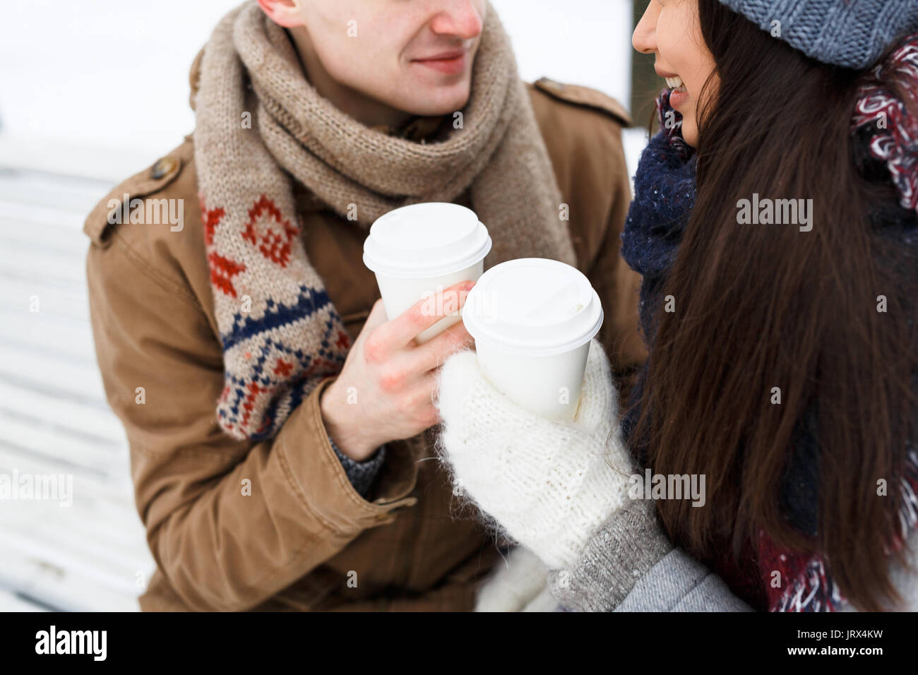 Winter Liebe Stockfoto