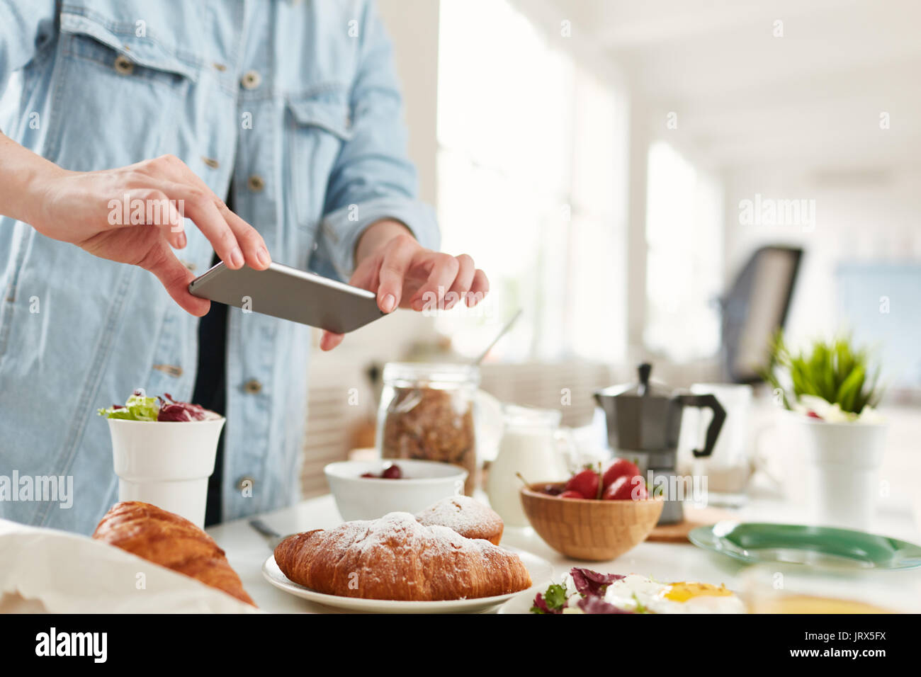Schießen Frühstück Stockfoto