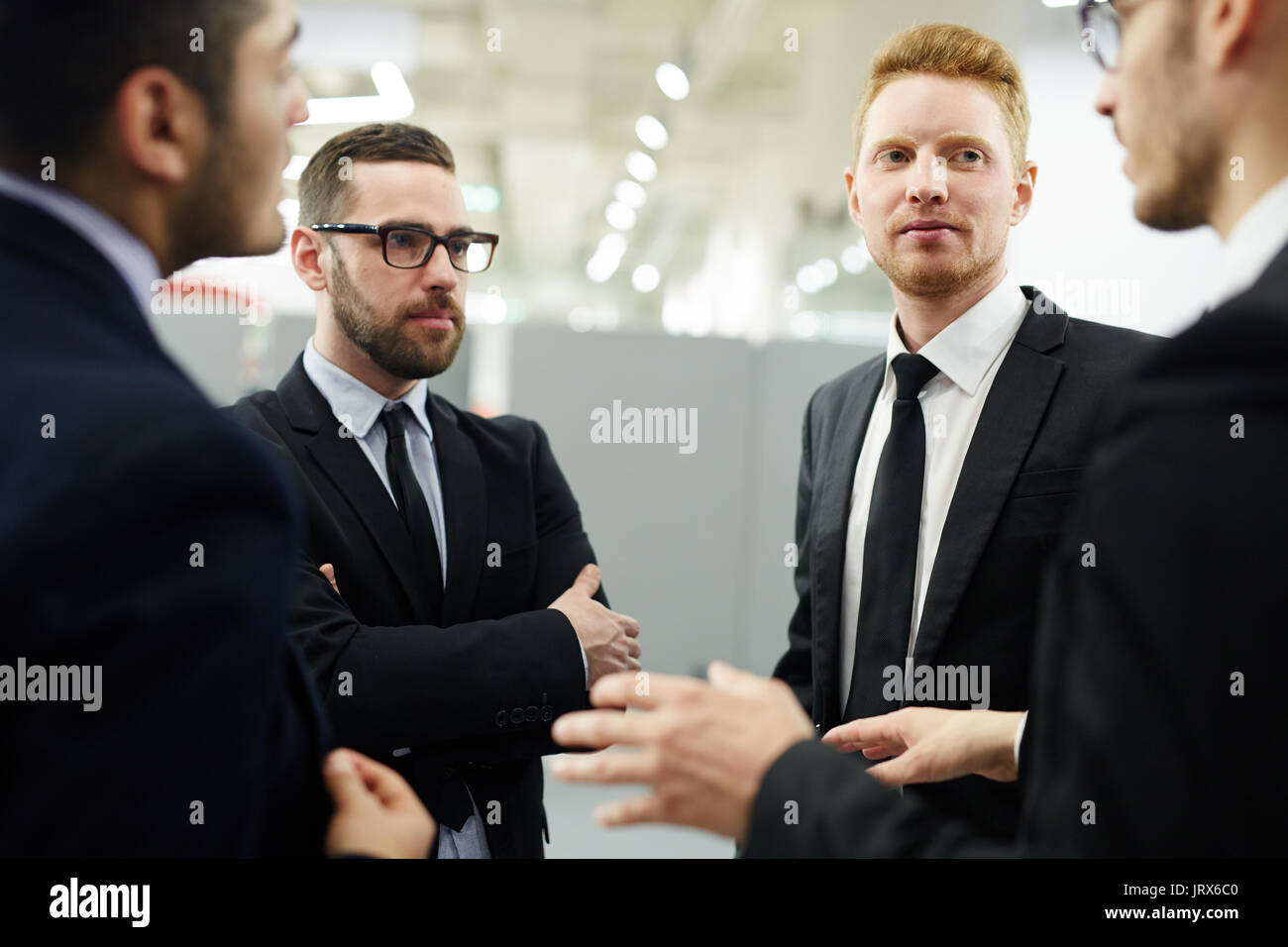 Begleiter sprechen Stockfoto