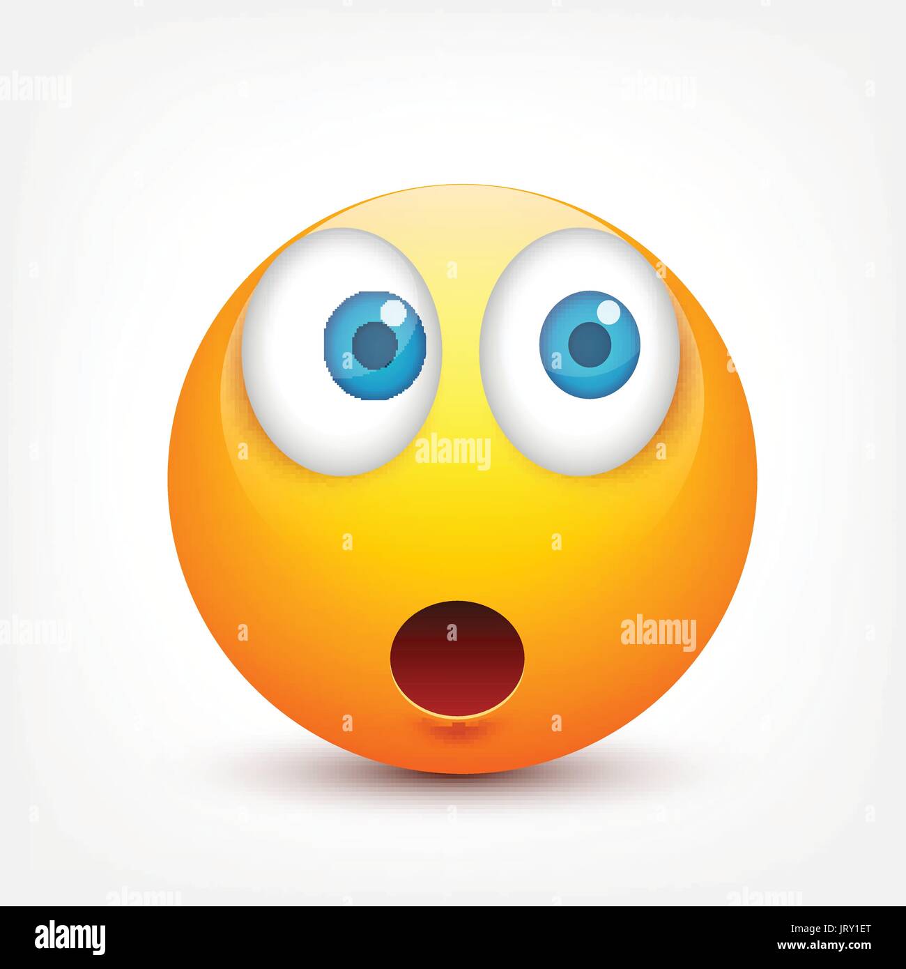 Smiley Mit Blauen Augen Emoticon Satz Gelbes Gesicht Mit Emotionen Gesichtsausdruck 3d Realistisch Emoji Traurig Glucklich Wutend Gesichter Lustige Comic Figur Mood Vector Abbildung Stock Vektorgrafik Alamy