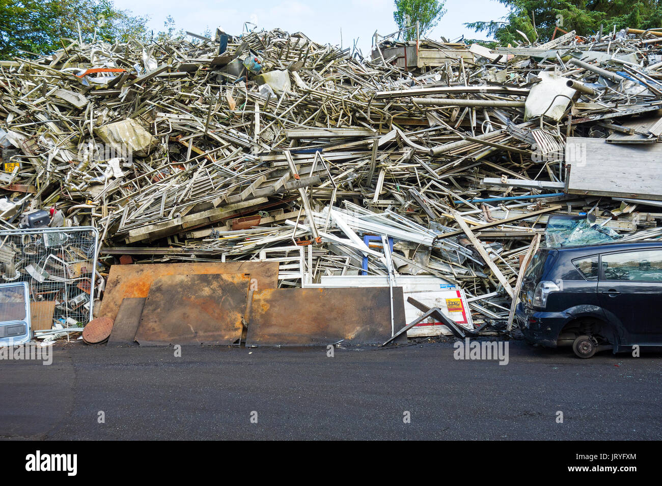 Der Schrott Metall Industrie Stockfoto
