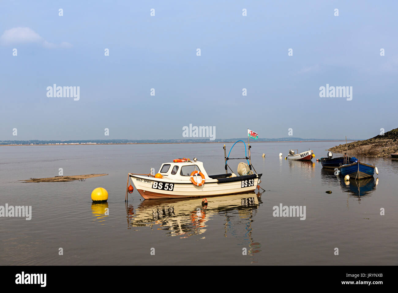 Dee Estuary, Flint, Flintshire, Wales, Großbritannien Stockfoto