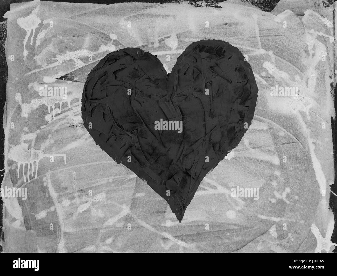 Gemaltes herz vom künstler Fotos und Bildmaterial in hoher Auflösung