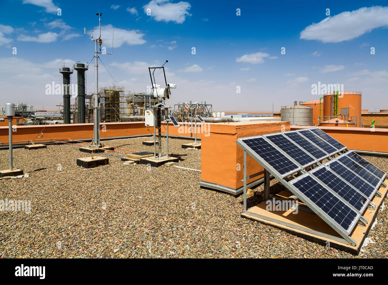 Thermische Solaranlagen nachhaltige Energie, Noor Ouarzazate Concentrated Solar Power Station Komplex. Marokko, Maghreb Nordafrika Stockfoto