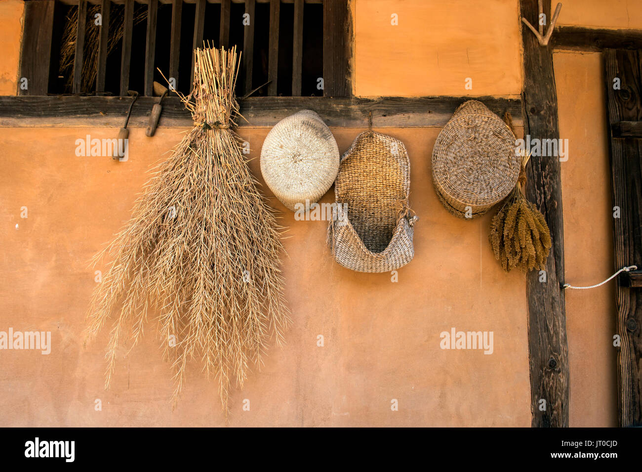 Korean Folk Village, traditionelle koreanische Architektur in Suwon, Korea Stockfoto