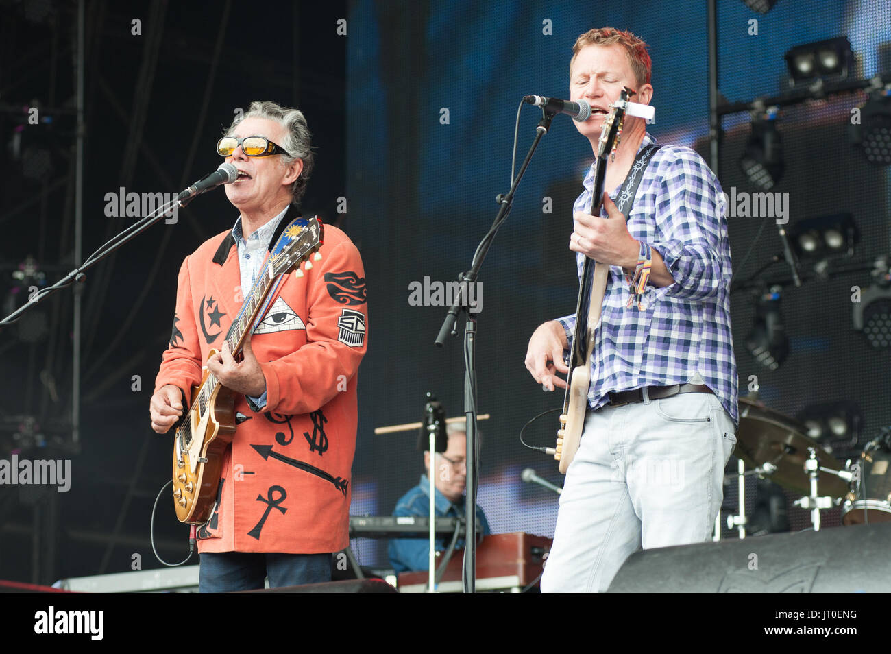 Die blockheads play Rewind North Festival, Arley Hall, Cheshire 05 August, 2017. Stockfoto