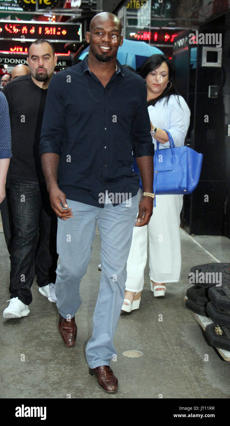 New York, NY, USA. 7. August 2017. UFC Light Heavyweight Champion Jon Jones gesehen bei Good Morning America in New York City am 7. August 2017. Bildnachweis: RWS/Punch/Alamy Live-Nachrichten Stockfoto