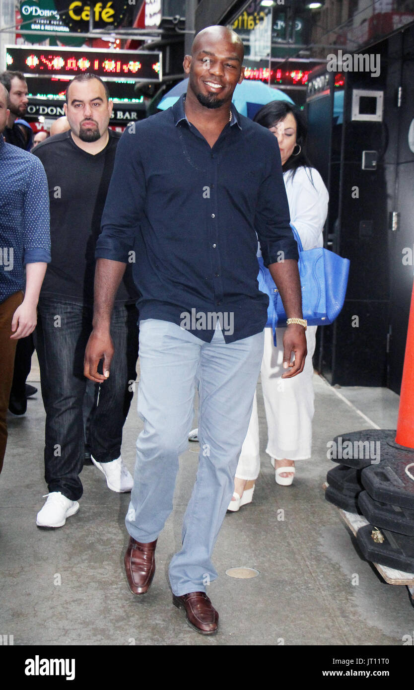 New York, NY, USA. 7. August 2017. UFC Light Heavyweight Champion Jon Jones gesehen bei Good Morning America in New York City am 7. August 2017. Bildnachweis: RWS/Punch/Alamy Live-Nachrichten Stockfoto
