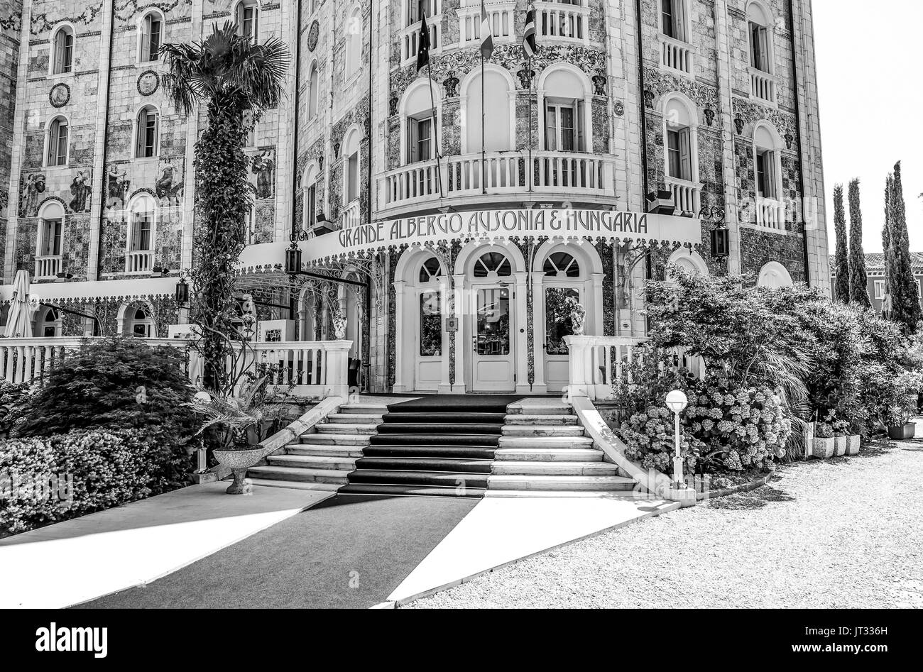 Berühmten und luxuriösen Palace Hotel Ausonia in Lido Venedig - Venedig, Italien, 29. Juni 2016 Stockfoto