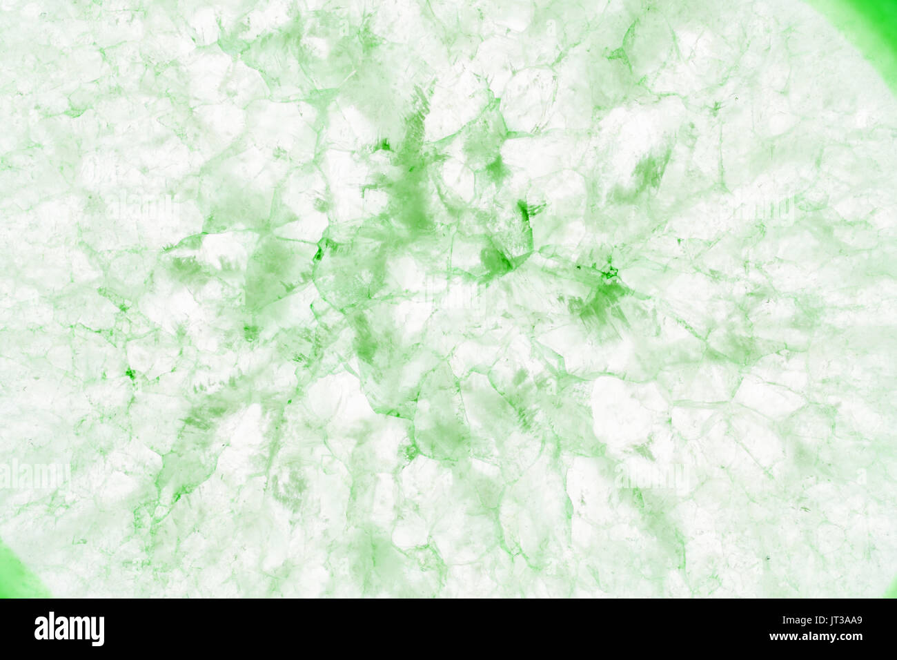 Extreme Makro grüner Achat Scheibe Mineral, abstrakten Hintergrund Stockfoto
