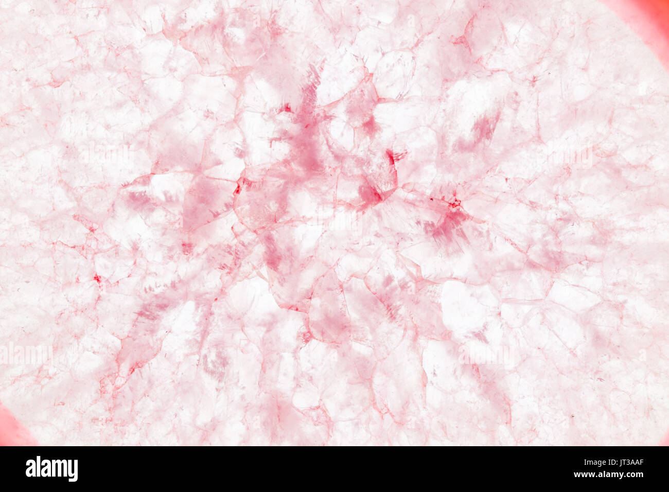 Extreme Makro roter Achat Scheibe Mineral, abstrakten Hintergrund Stockfoto