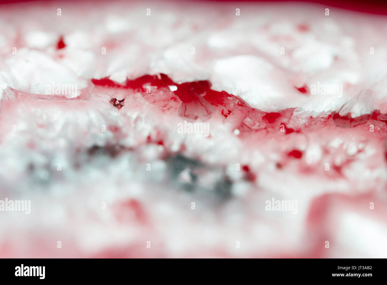 Extreme Makro roter Achat Scheibe Mineral, abstrakten Hintergrund Stockfoto