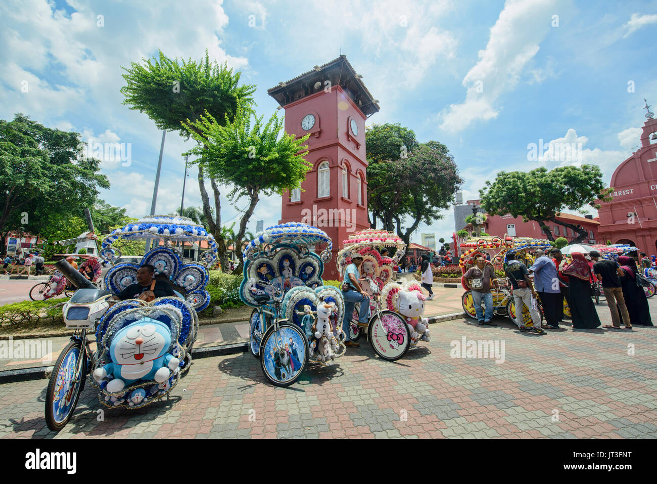 Rikscha (Rikscha) in UNESCO World Heritage Malacca, Malaysia Stockfoto