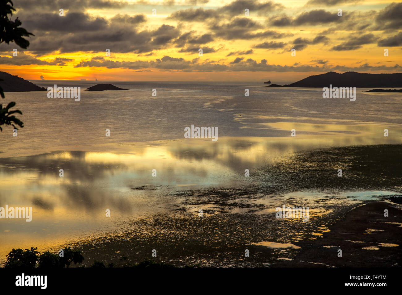 Donnerstag Insel Sonnenuntergang Stockfoto
