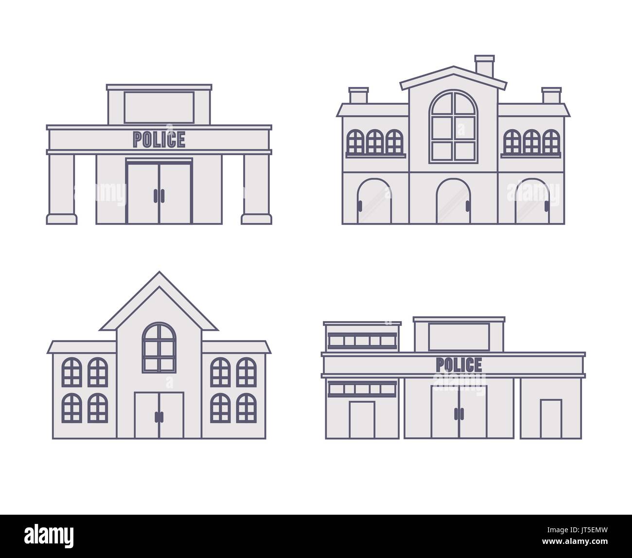 design-Gebäude der Stadt Stock Vektor