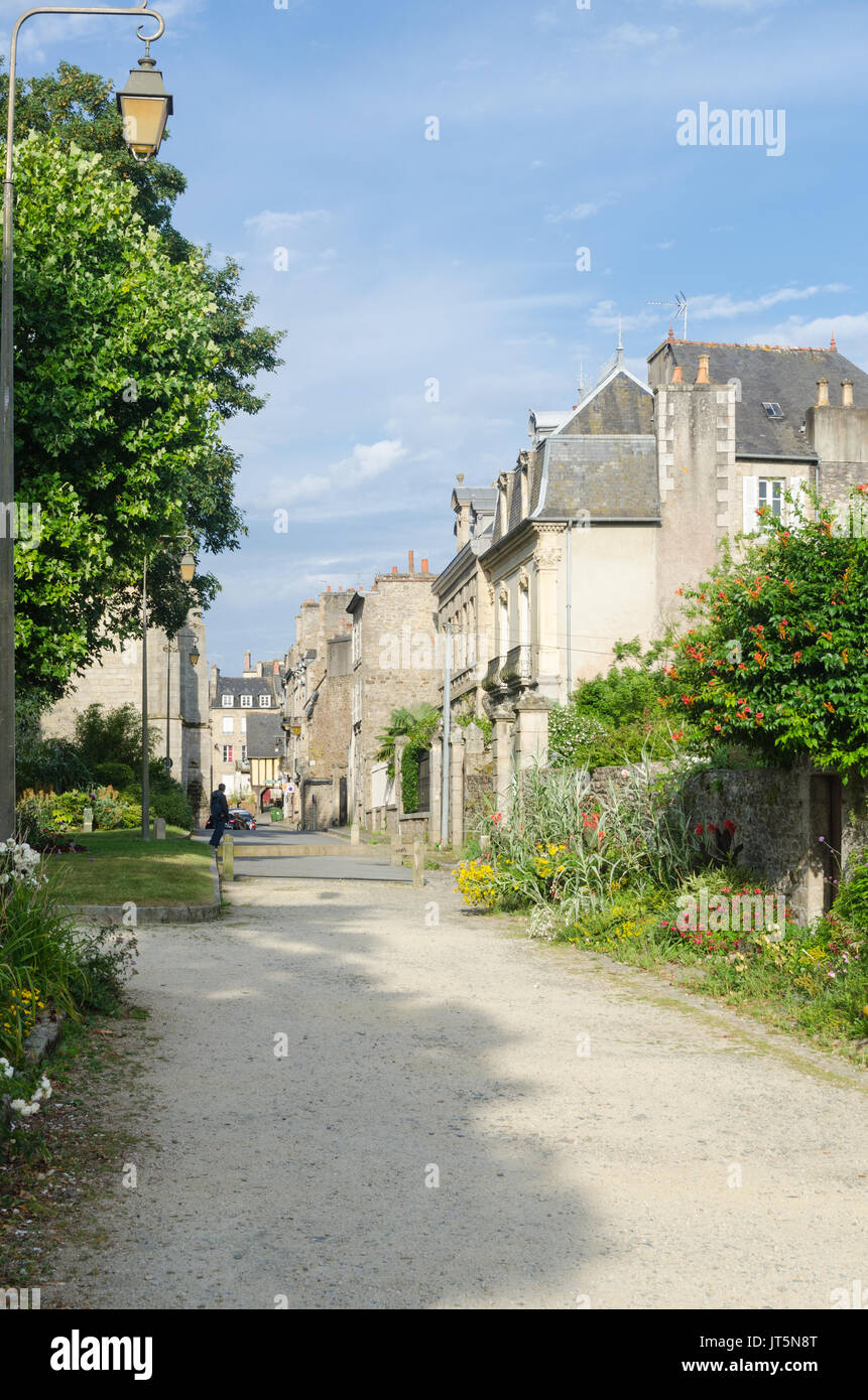Jardin Anglais in der französischen Stadt Dinan in der Bretagne Stockfoto