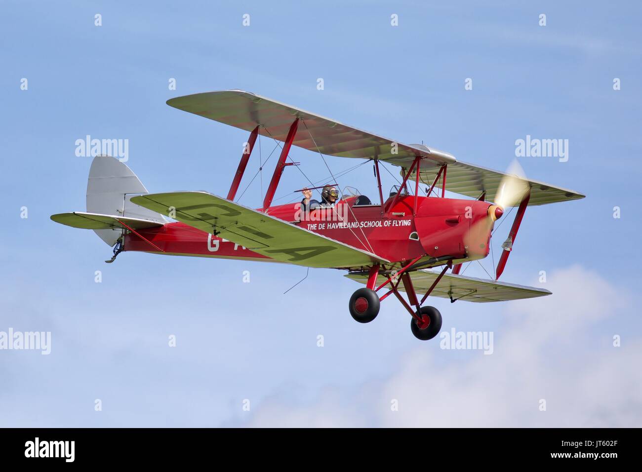 De Havilland Tiger Moth von Tiger 9 Aeronauutical Display Team Stockfoto