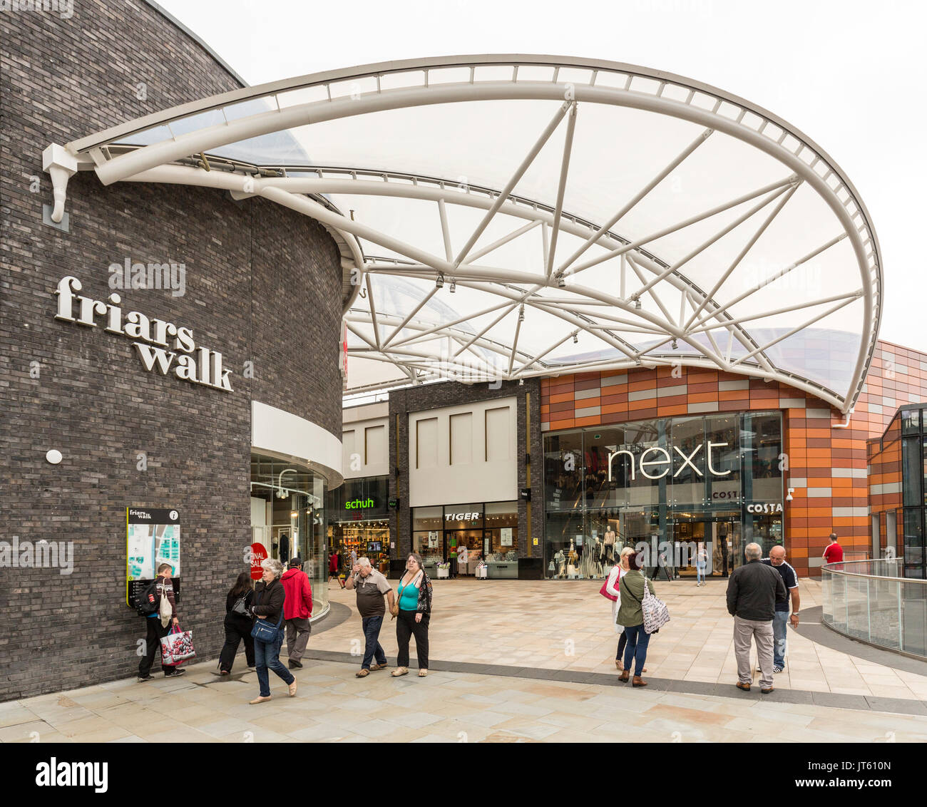 Shopping Centre, Newport, Gwent, Großbritannien Stockfoto