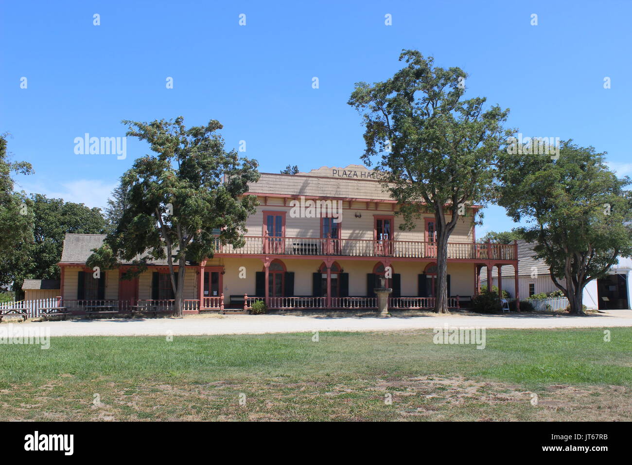 Plaza Rathaus, erbaut 1868, San Juan Bautista, Kalifornien Stockfoto
