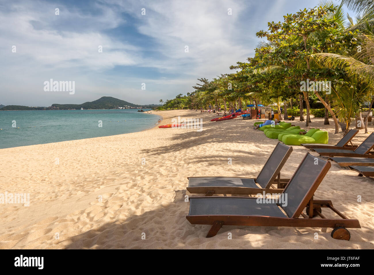 Maenam Beach oder Ao Menam, Hut Mae Nam, Koh Samui, Thailand Stockfoto