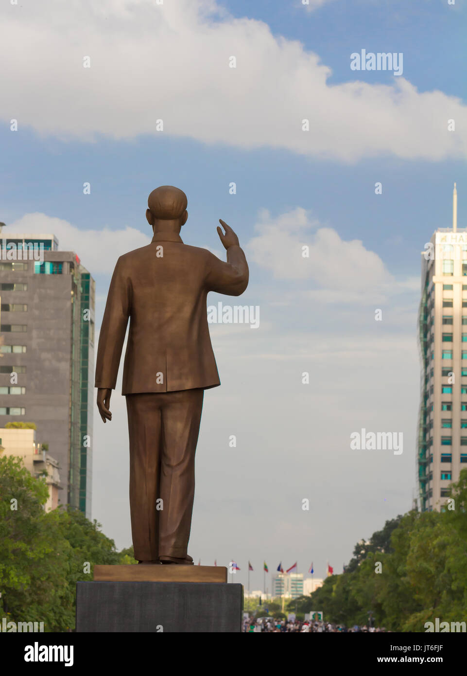 Ho Chi Minh Statue in Saigon, Vietnam. Stockfoto