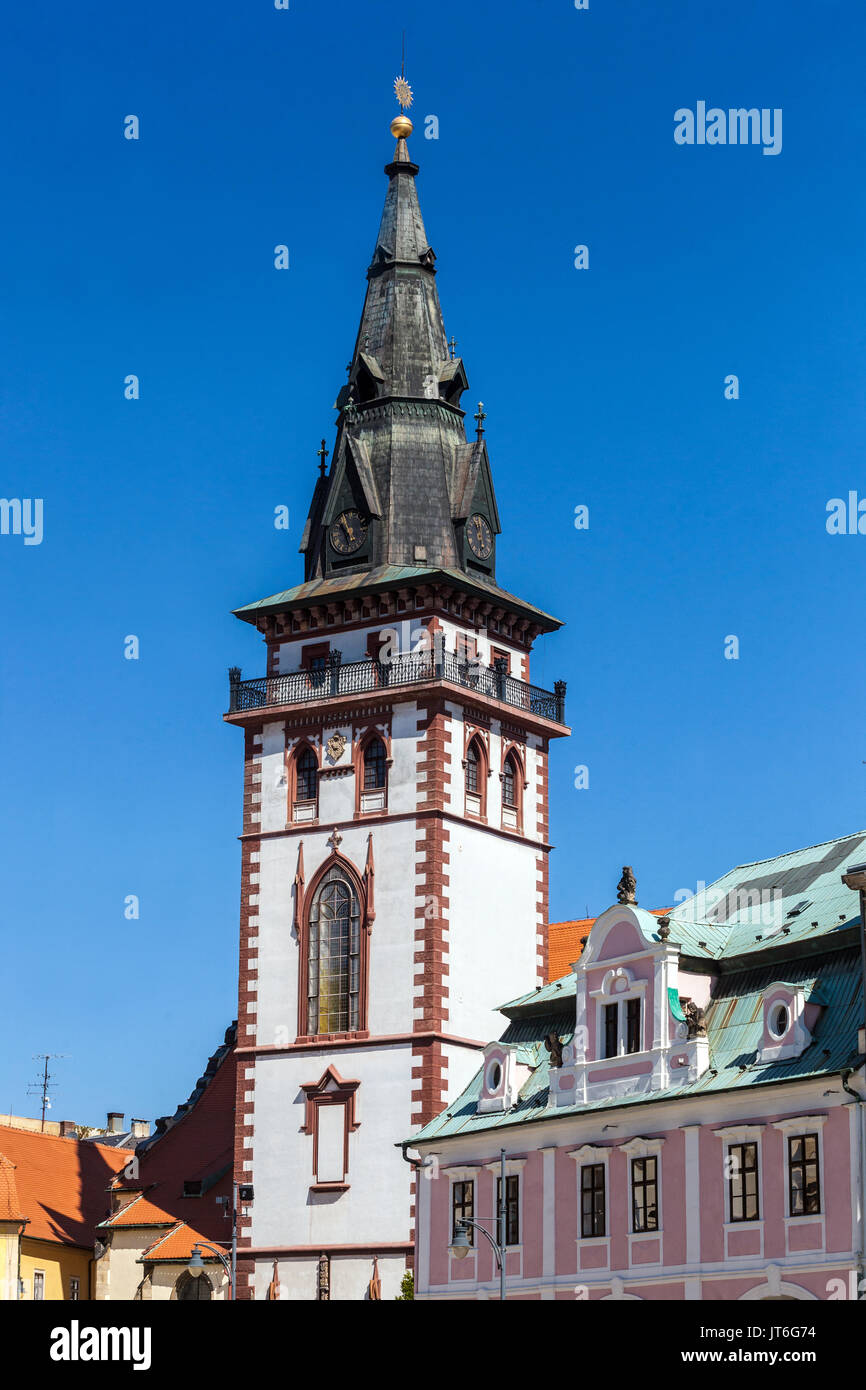 Chomutov, Tschechische Republik, City Tower Stockfoto
