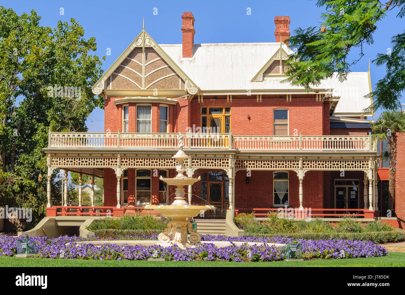 Rio Vista Historisches Haus verwendet das Haus von William Benjamin Chaffey - Mildura, Victoria, Australien. Stockfoto