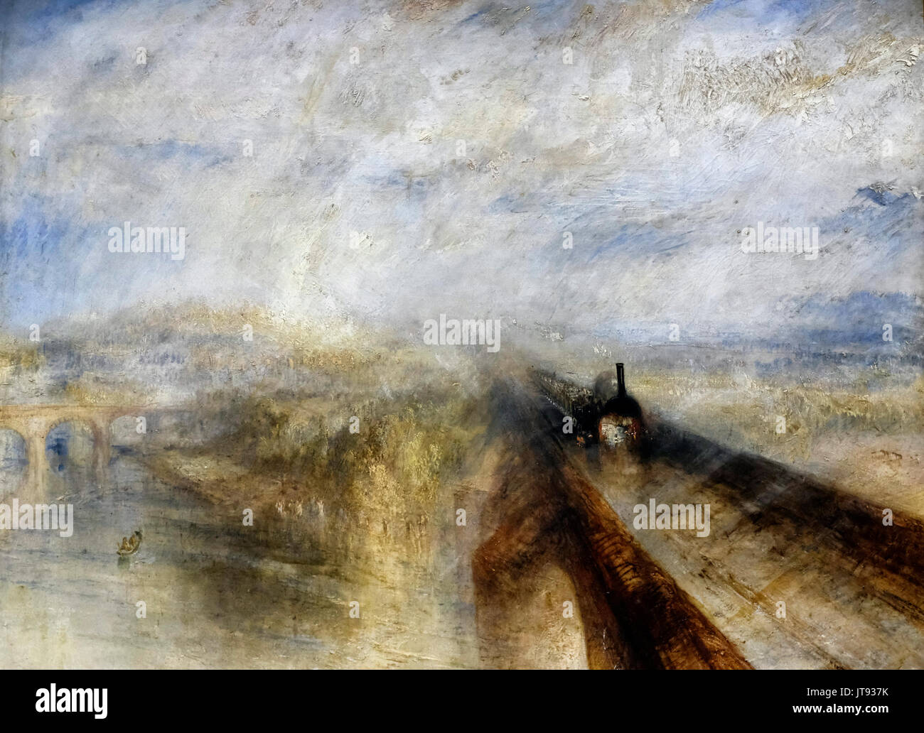 Regen, Dampf und Geschwindigkeit - Die Great Western Railway, 1844 - Joseph Mallord William Turner Stockfoto
