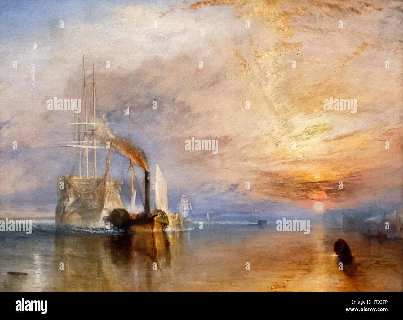 Die Fighting Temeraire zog zu ihrem letzten Liegeplatz bis gebrochen zu werden, 1838 - Joseph Mallord William Turner Stockfoto