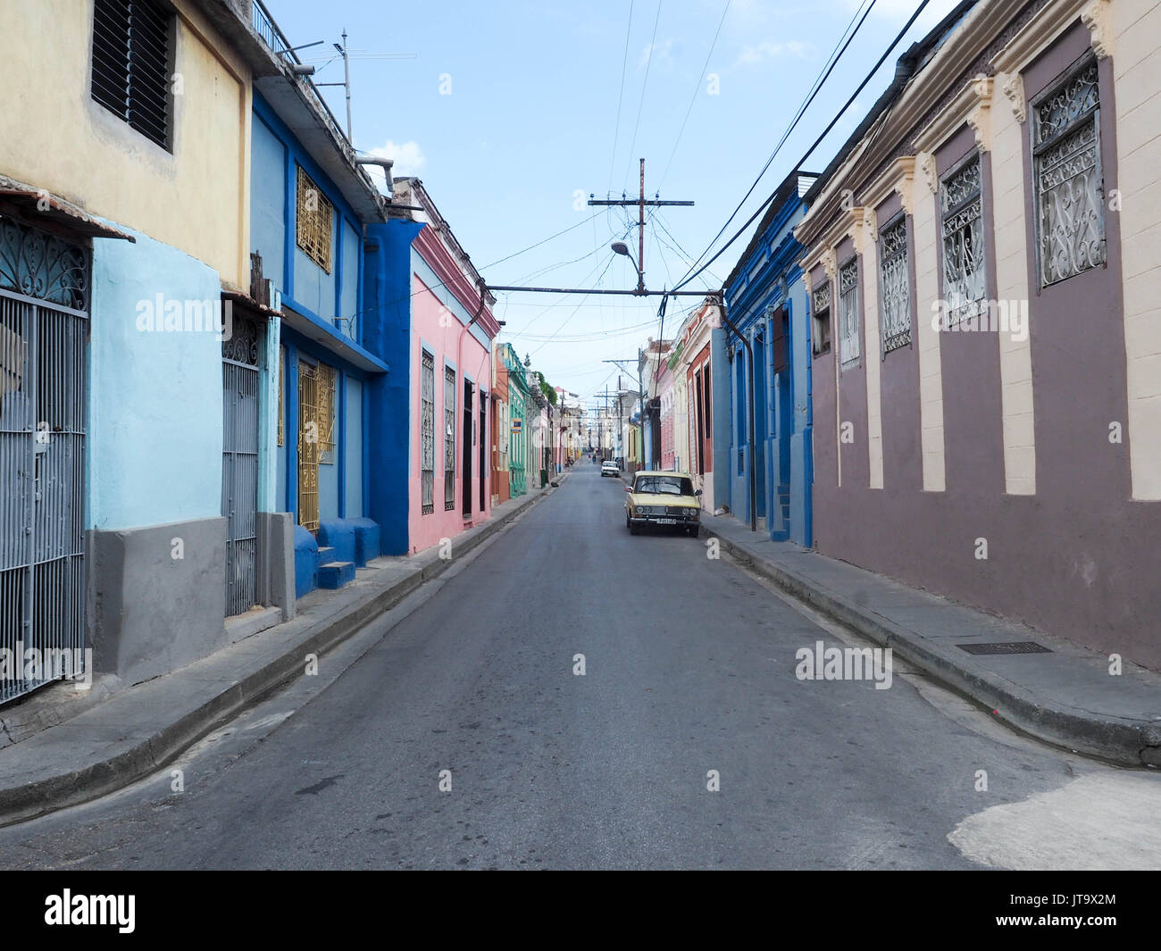 Wände in Santiago de Cuba Stockfoto