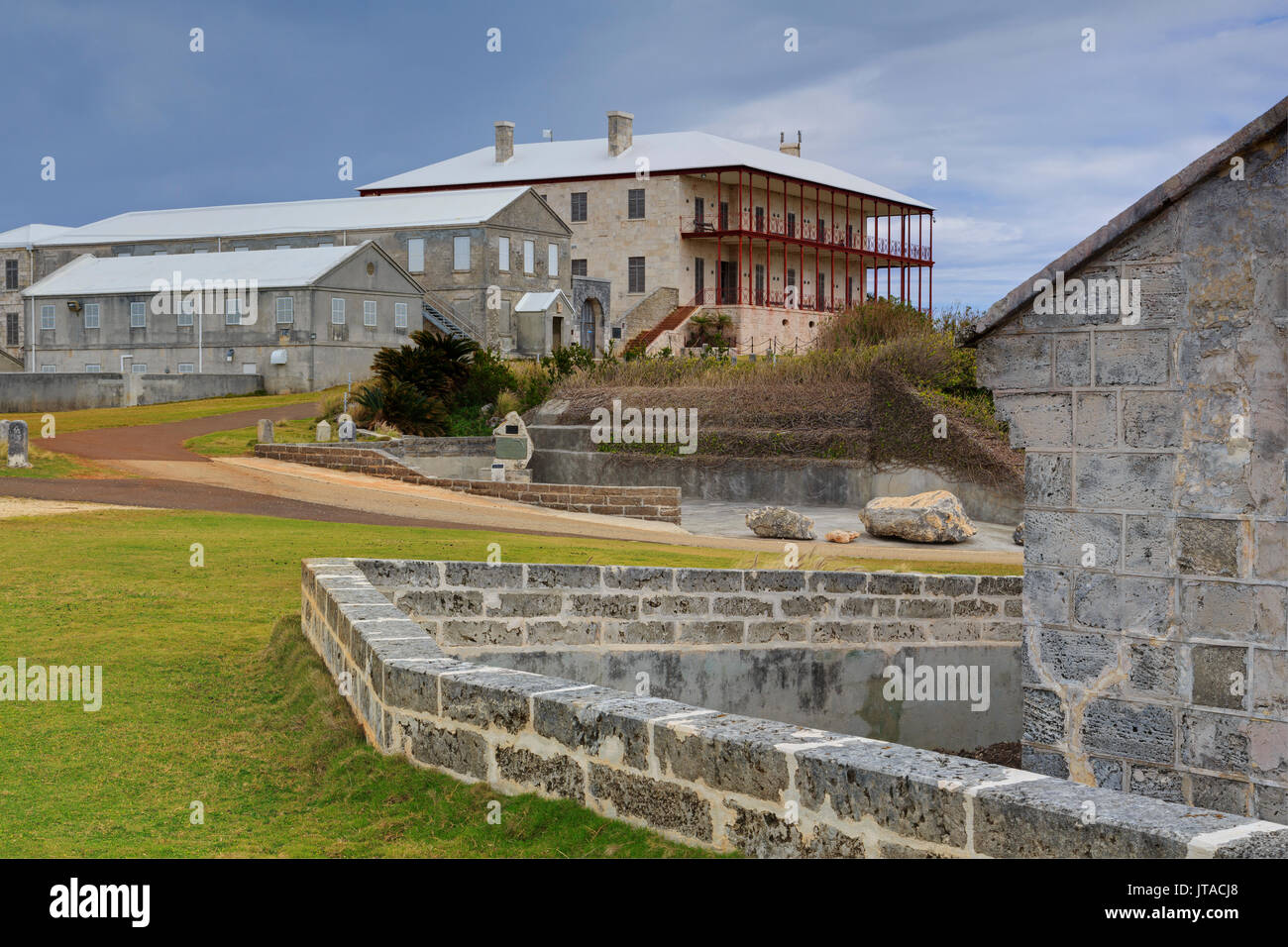 Herr Kommissar's House, National Museum, Royal Naval Dockyard, Bermuda, Mittelamerika Stockfoto