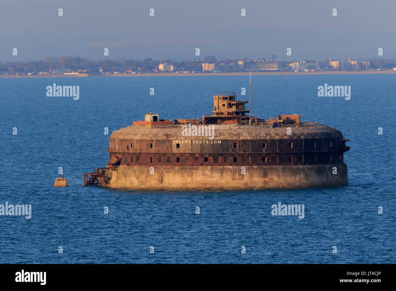 Pferd Sand Fort auf dem Solent, Portsmouth, Hampshire, England, Vereinigtes Königreich, Europa Stockfoto