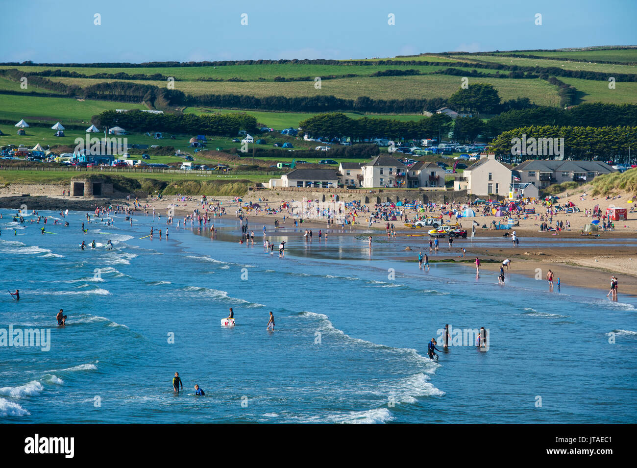 Croyde Beach, Cornwall, England, Vereinigtes Königreich, Europa Stockfoto